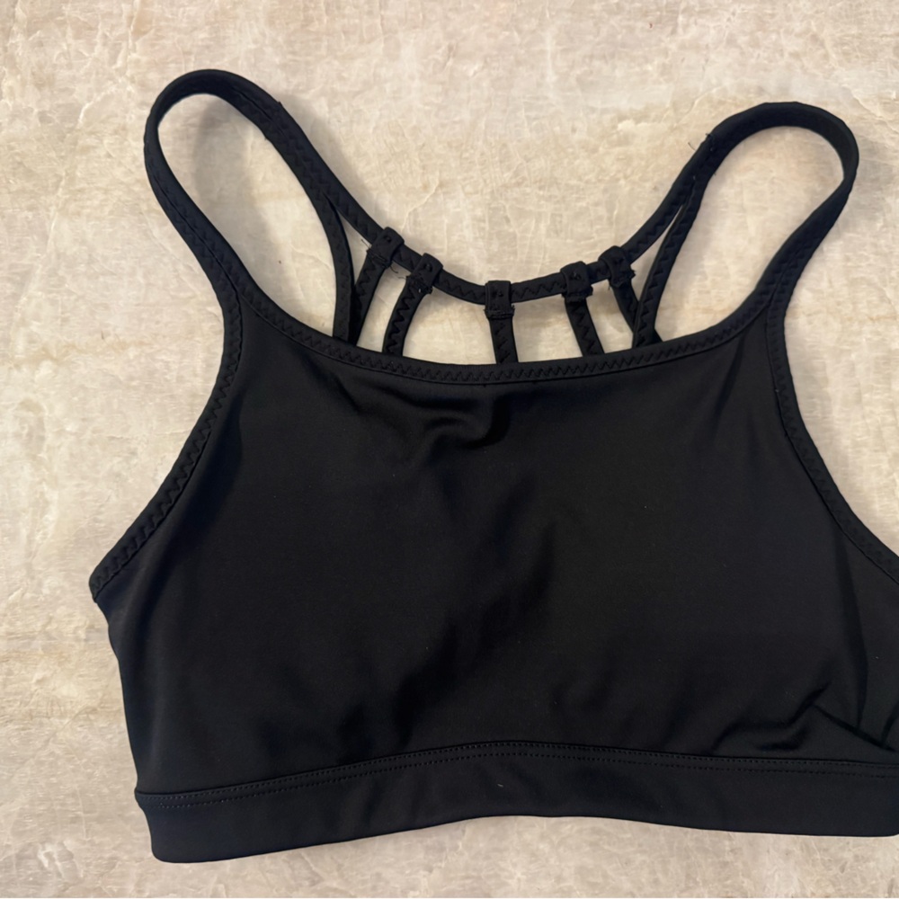Athleta Black Strappy Sports Bra